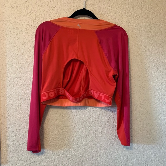 Joy Lab Long Sleeve Workout Top W Cutout Back XXL - Picture 3 of 5